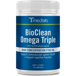 Photo of MEDLAB Bioclean Omega Triple Fish Oil 120c