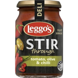 Photo of Leggos Stir Through Pasta Sauce Tomato Olive & Chilli 350g