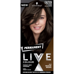 Photo of Schwarzkopf Live Medium Brown Permanent Hair Colour Single Pack