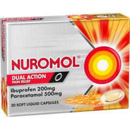 Photo of Nuromol Dual Action Liquid Pain Relief Capsules 20