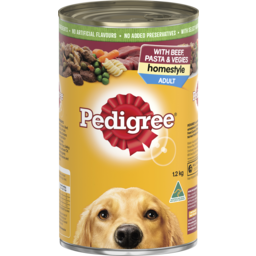 Photo of Pedigree Wet Dog Food Beef Pasta & Vegies Homestyle 1.2kg Can 1.2kg