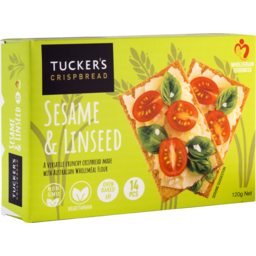 Photo of Tuckers Natural Sesame & Linseed Crispbread 120g