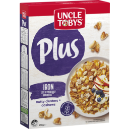 Photo of Uncle Tobys Plus. Start With Delicious Goodness. - High In Whole Grain - Provides 25% Of Your Daily Iron* (* Recommended Dietary Intake (Aust/Nz)) - S