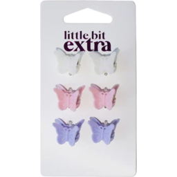 Photo of Little Bit Extra Clips Butterfly 6 Pack