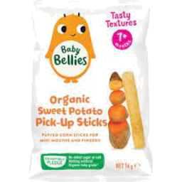 Photo of Baby Bellies Organic Sweet Potato Pick-Up -Sticks 16g  7+ Months