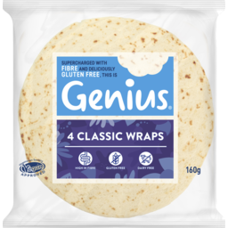 Photo of Genius Gluten Free 4 Classic Wraps 4 Pack 