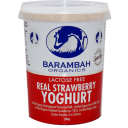 Photo of Barambah Organics Strawberry Yoghurt Lactose Free