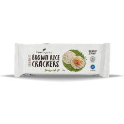 Photo of Ceres Organics Brown Rice Crackers - Seaweed 