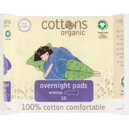 Photo of Cottons Overnight With Wings Sanitary Pads 10 Pack