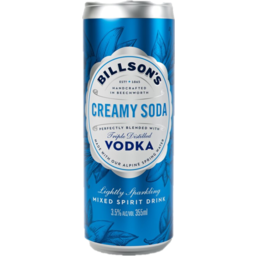 Photo of Billson's Vodka & Creamy Soda 355ml
