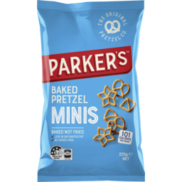 Photo of Parker's Pretzels Minis Entertaining Size Party Bag Salted 225g