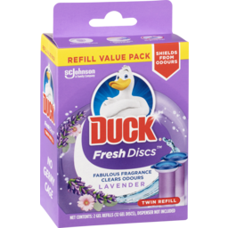 Photo of Duck Fresh Discs Toilet Cleaner Lavender Refill 2 X 36ml 2.0x36ml