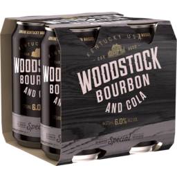 Photo of Woodstock Bourbon & Cola 6% Can