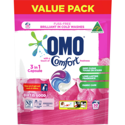 Photo of Omo Comfort 3 In 1 Laundry Liquid Capsules 50 Pack