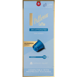 Photo of Vittoria Coffee Decaffeinated Arabica Coffee Capsules 10 Pack
