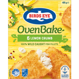 Photo of Birds Eye Oven Bake Lemon Crumb Fish Fillets 6 Pack 425g