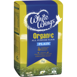 Photo of White Wings Organic Plain Flour 1kg