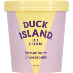 Photo of Duck Island Boysenberry Cheesecake Ice Cream 472ml