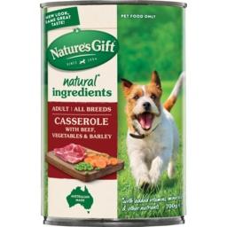 Photo of Natures Gift Casserole Beef Vegetables & Barley Dog Food