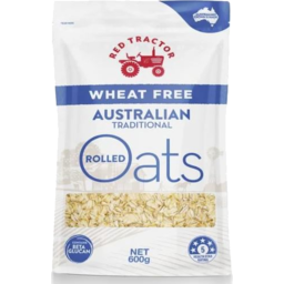 Photo of RED TRACTOR WHEAT FREE ORGANIC AUST OATS 600G