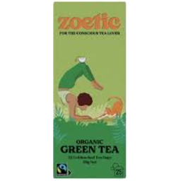 Photo of Zoetic Tea Bags Organic Green Tea 25s 50g