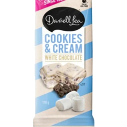 Photo of Darrell Lea Cookies & Cream White Chocolate Block 170g
