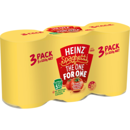Photo of Heinz Spaghetti In Tomato Sauce 3 x 220gm