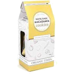 Photo of Organic Times - White Choc Macadamia Cookies -