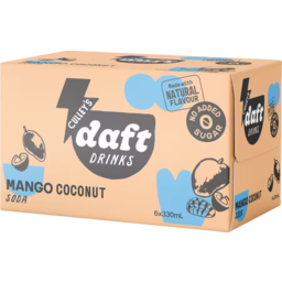 Photo of Culleys Daft Drinks Soda Mango & Coconut 6 Pack