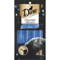 Photo of Dine Creamy Treats Tuna Flavour Cat Food 4x12g