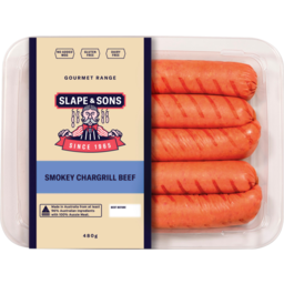 Photo of Slape & Sons Gourmet Range Smokey Chargrill Beef Sausages