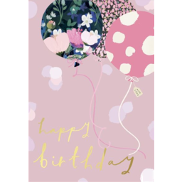 Photo of Henderson Greetings Card Birthday Female Balloons With Love