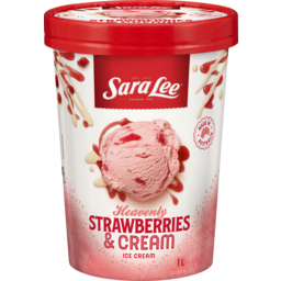 Photo of Sara Lee Heavenly Strawberries & Cream Ice Cream