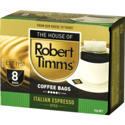 Photo of Robert Timms Coffee Bags Italian Espresso Style
