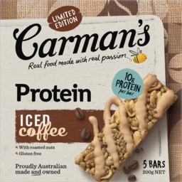 Photo of Carmans Iced Coffee Protein Bars 5 Pack