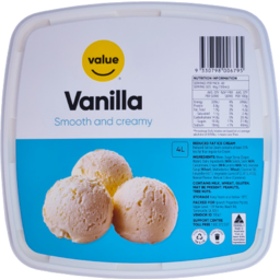 Photo of Value Vanilla Ice Cream 4l