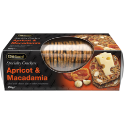 Photo of Ob Finest Specialty Crackers Apricot & Maccadamia 150g