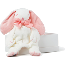 Photo of Maud n Lil Organic Cotton Comforter (Bunny) - Pink/White