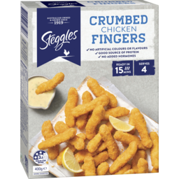 Photo of Steggles Crumbed Chicken Breast Fingers 400gm
