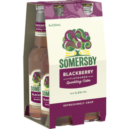 Photo of Somersby Blackberry Flavoured Cider 4.0% 4 X 330ml Bottle 330ml