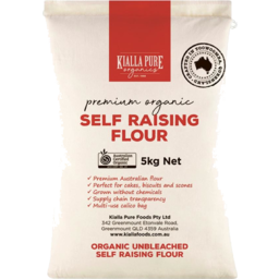 Photo of BULK PRODUCTS KIALLA PURE FOODS Org Unbleached Flour Self Raising 5kg