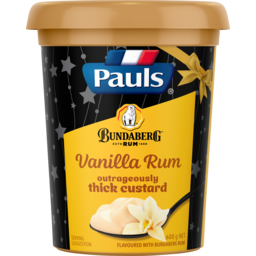 Photo of Pauls Bundaberg Rum Premium Vanilla Rum Custard 600g