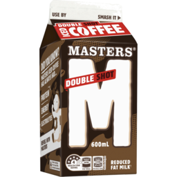 Photo of Masters Double Shot Iced Coffee 600ml Ctn (6) 600ml