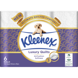 Photo of Kleenex Luxury Quilts Toilet Tissue 6 Pack