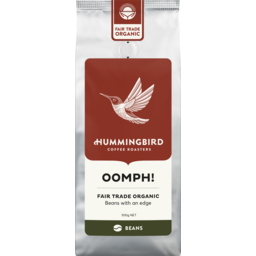 Photo of Hummingbird Fair Trade Organic Fresh Coffee Oomph! Whole Beans 500g