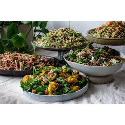 Photo of Foxes Den Salads per kg Choose: Cleansing salad, sweet potato & brown rice, soba noodle, turmeric & roasted cauliflower, greens & grain salads