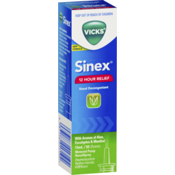 Photo of Vicks Sinex Nasal Decongestant Aloe, Eucalyptus & Menthol