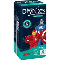 Photo of Huggies Drynites Night Time Pants For Boys 4-7 Years (17- ) 9 Pack