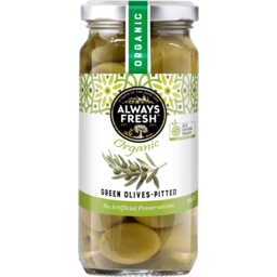 Photo of Always Fresh Organic Pitted Green Olives 220g