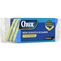 Photo of Chux Non-Scratch Scourer + Foam Sponge 3 Pack 3pk